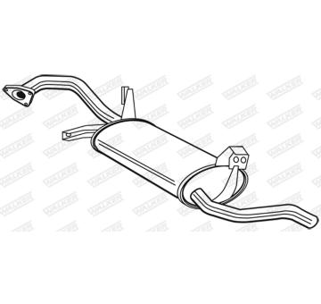 Zadni tlumic vyfuku WALKER 22743