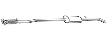 Střední tlumič výfuku WALKER 22747