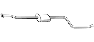 Střední tlumič výfuku WALKER 22754
