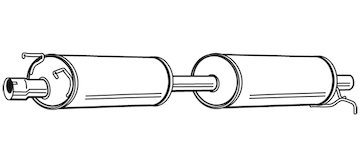 Střední tlumič výfuku WALKER 22762