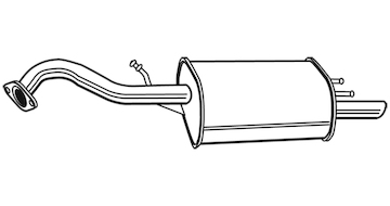 Zadní tlumič výfuku WALKER 22767