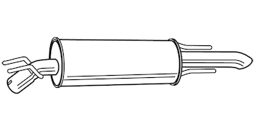 Zadní tlumič výfuku WALKER 22773