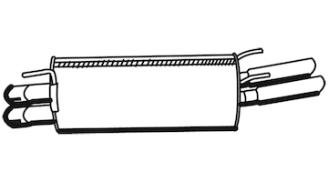 Zadní tlumič výfuku WALKER 22777