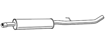 Střední tlumič výfuku WALKER 22779