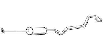 Střední tlumič výfuku WALKER 22782