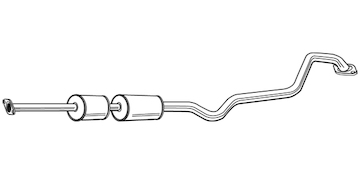 Střední tlumič výfuku WALKER 22783