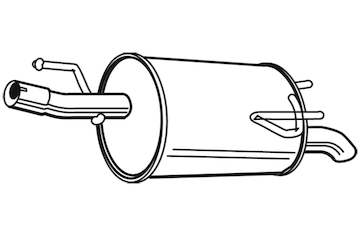 Zadní tlumič výfuku WALKER 22787