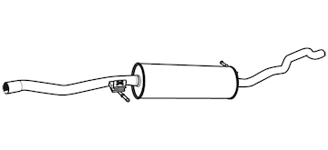 Střední tlumič výfuku WALKER 22801