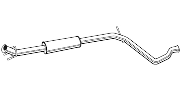 Střední tlumič výfuku WALKER 22802