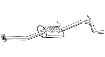 Zadní tlumič výfuku WALKER 22814