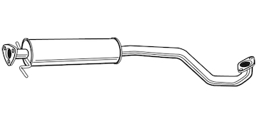 Střední tlumič výfuku WALKER 22815