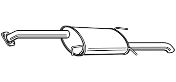 Zadní tlumič výfuku WALKER 22817