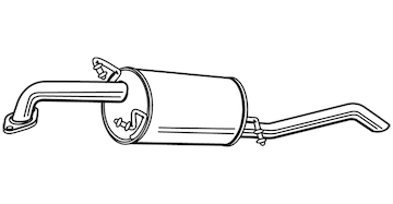 Zadní tlumič výfuku WALKER 22818