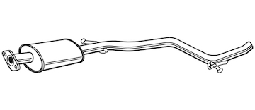 Střední tlumič výfuku WALKER 22820