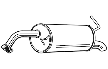 Zadní tlumič výfuku WALKER 22827