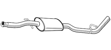 Střední tlumič výfuku WALKER 22839
