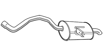 Zadní tlumič výfuku WALKER 22840