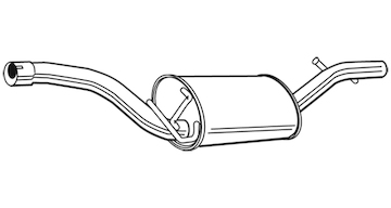 Zadní tlumič výfuku WALKER 22852