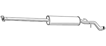 Střední tlumič výfuku WALKER 22855