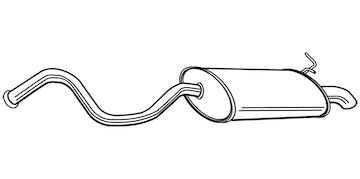 Zadní tlumič výfuku WALKER 22858