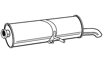 Zadní tlumič výfuku WALKER 22869