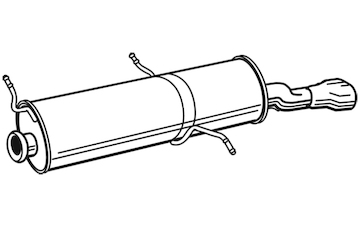 Zadní tlumič výfuku WALKER 22876