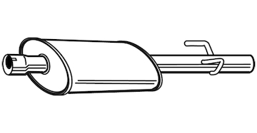 Střední tlumič výfuku WALKER 22879