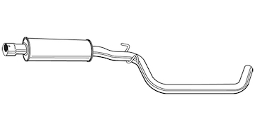 Střední tlumič výfuku WALKER 22881