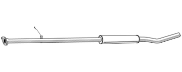 Střední tlumič výfuku WALKER 22899