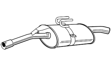 Zadní tlumič výfuku WALKER 22900