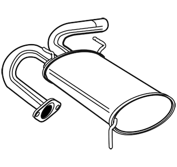 Zadní tlumič výfuku WALKER 22904