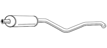 Střední tlumič výfuku WALKER 22937