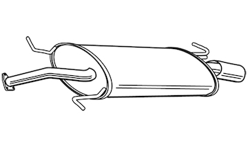 Zadní tlumič výfuku WALKER 22947