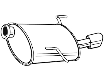 Zadní tlumič výfuku WALKER 22949