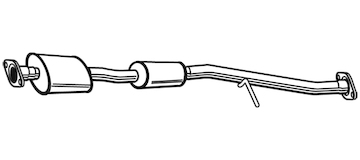 Střední tlumič výfuku WALKER 22959