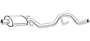 Střední tlumič výfuku WALKER 22966