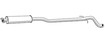 Střední tlumič výfuku WALKER 22972