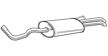 Zadní tlumič výfuku WALKER 22977