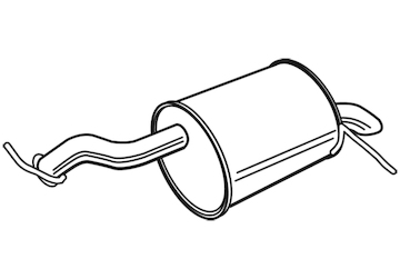 Zadní tlumič výfuku WALKER 22984