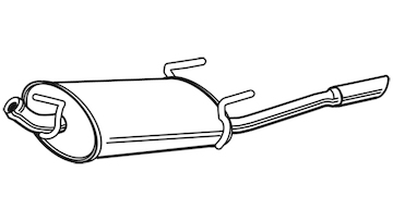 Zadní tlumič výfuku WALKER 22988