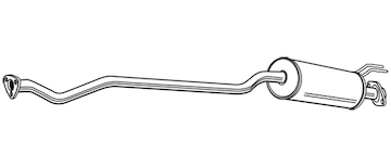 Střední tlumič výfuku WALKER 22995