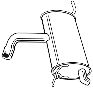 Zadní tlumič výfuku WALKER 23007