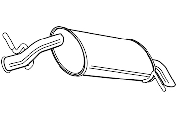 Zadní tlumič výfuku WALKER 23008