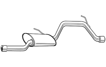 Zadní tlumič výfuku WALKER 23024