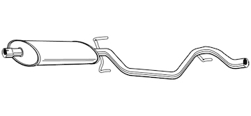 Střední tlumič výfuku WALKER 23027