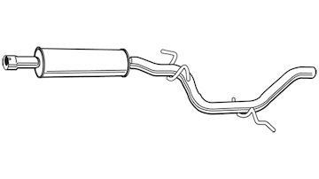 Střední tlumič výfuku WALKER 23029