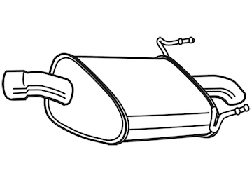 Zadní tlumič výfuku WALKER 23032