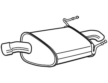 Zadní tlumič výfuku WALKER 23033