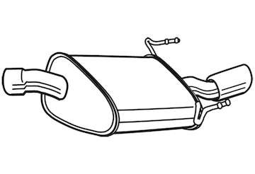 Zadní tlumič výfuku WALKER 23034