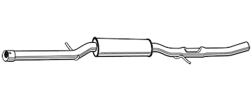 Střední tlumič výfuku WALKER 23039
